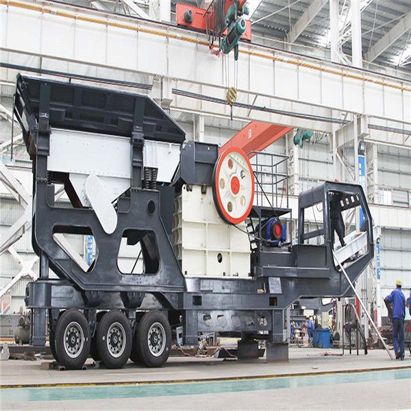Mobile 54t 250t/H 350mm Feed Stone Crusher Machine