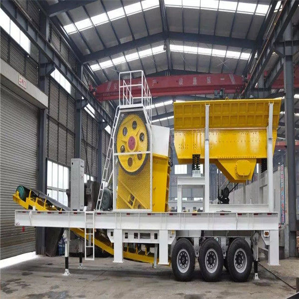 Mobile 54t 250t/H 350mm Feed Stone Crusher Machine