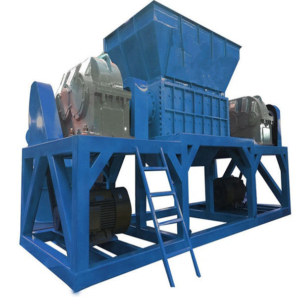 Double Shaft 2.2t 0.4T/H Waste Paper Crushing Machine